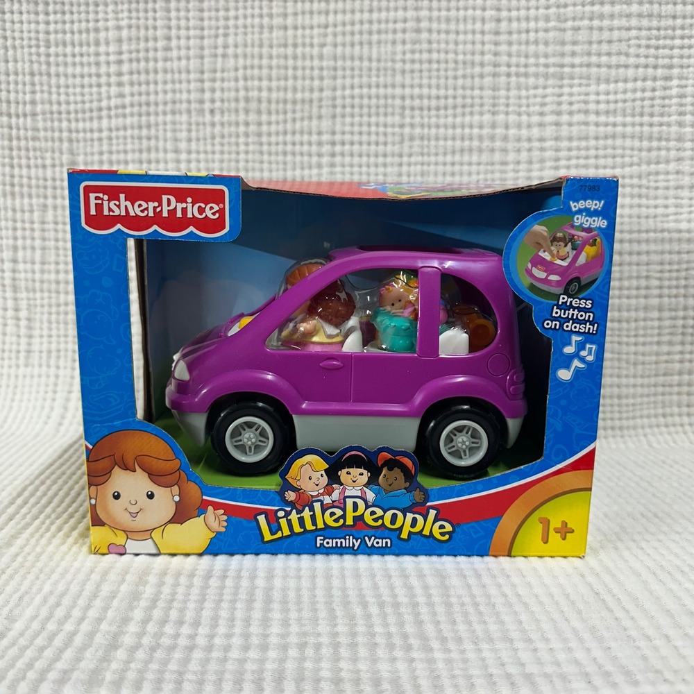 Vintage 2001 Fisher-Price Little People Family Van model #77983 NEW